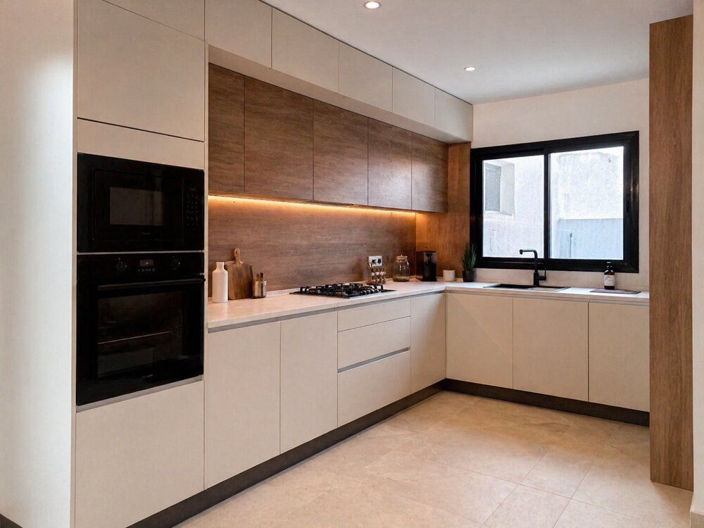 Cuisine sur mesure réalisée par Maison216