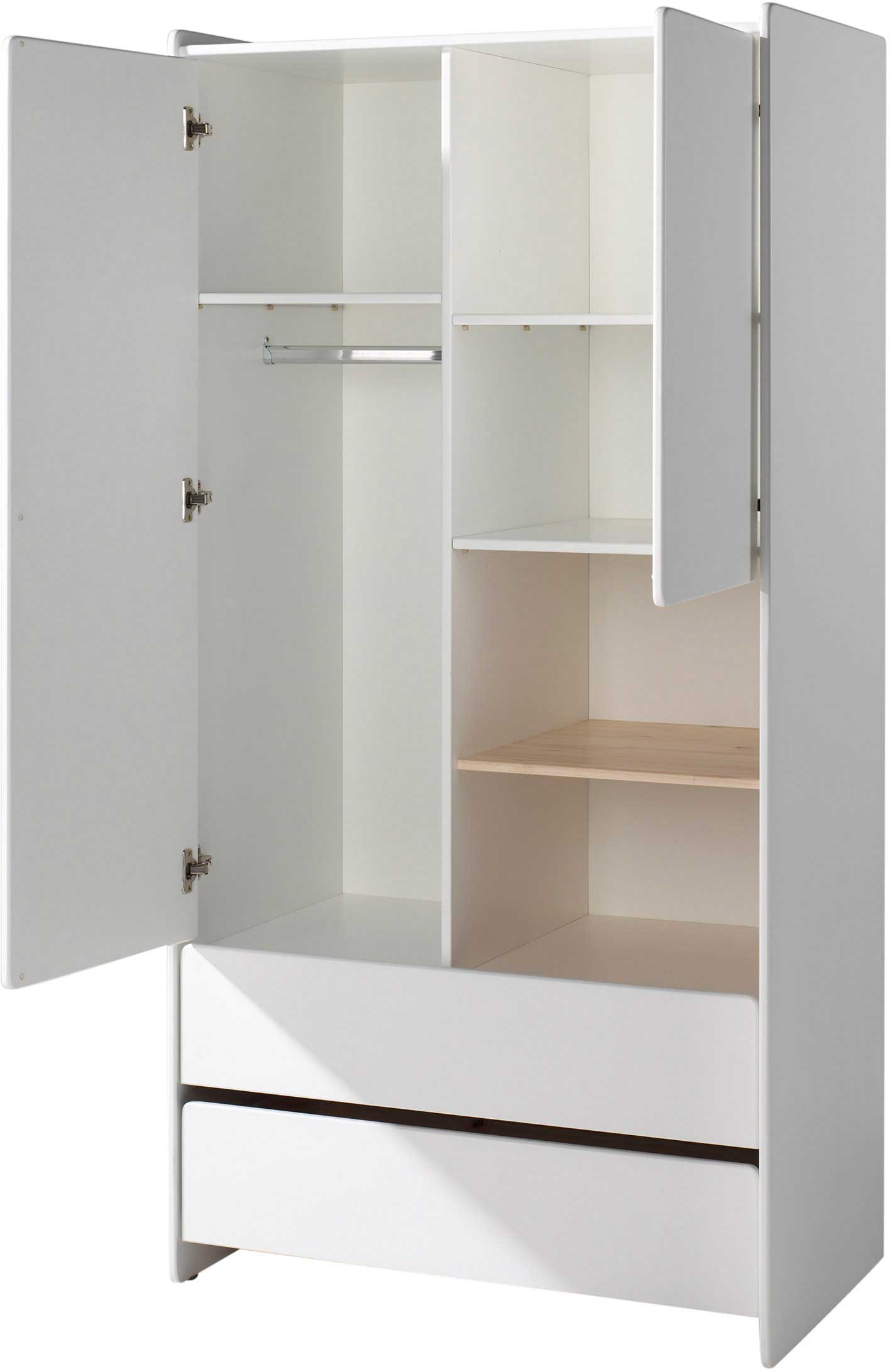 Armoire 2 portes Kiddy - blanc - Image 4