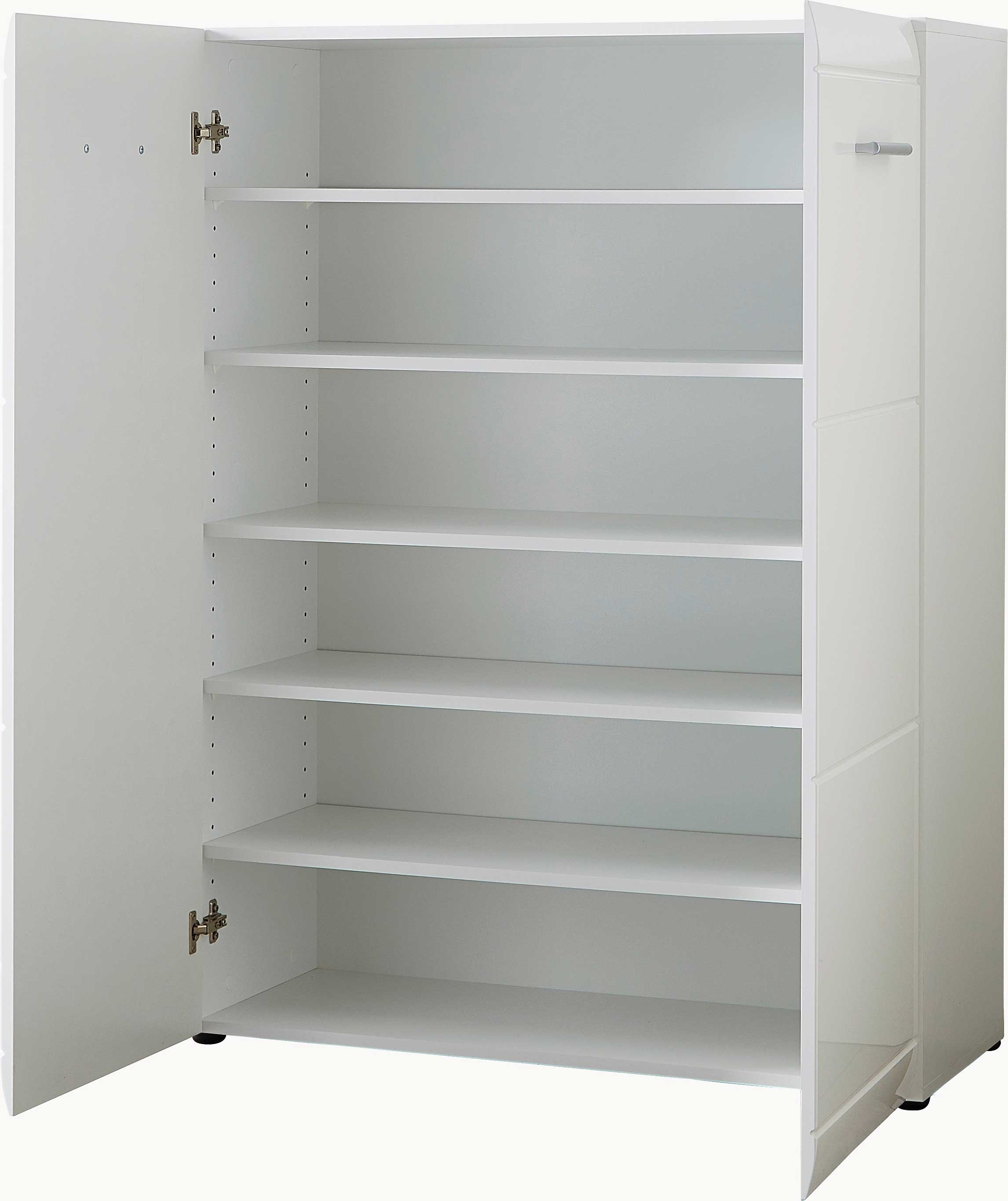 Armoire à chaussures Allan 90cm avec 2 portes - blanc - Image 4
