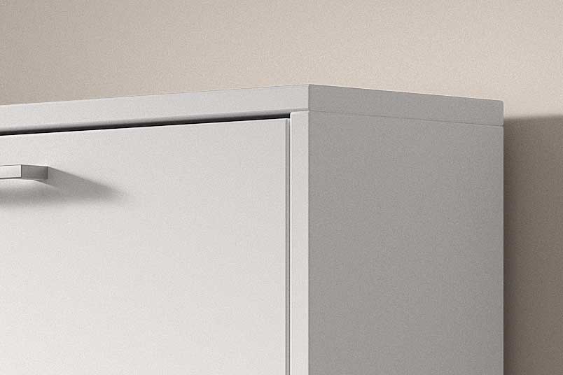 Armoire à chaussures Carini 3 tiroirs - blanc - Image 7