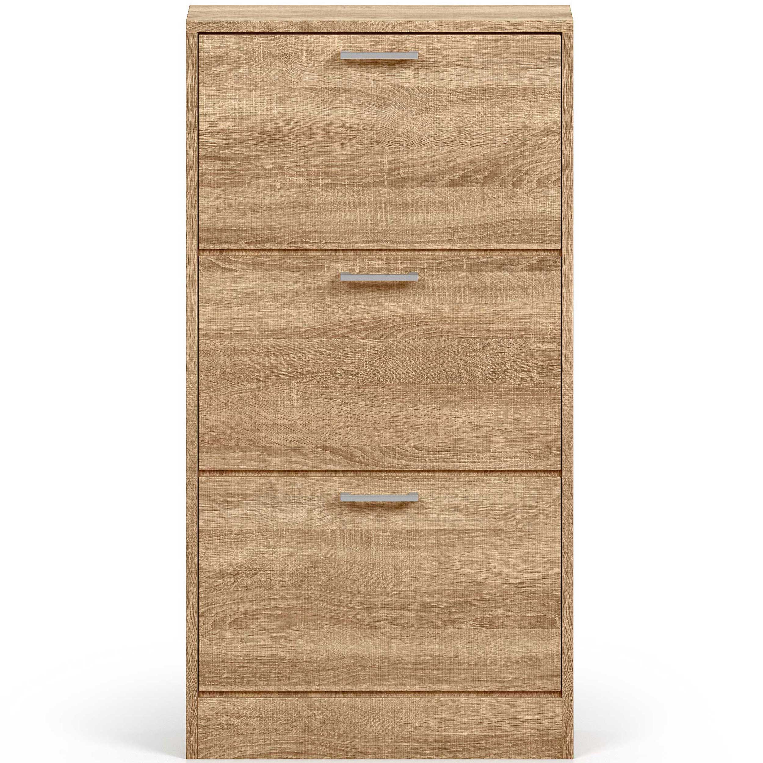 Armoire à chaussures Carini 3 tiroirs - sonoma clair - Image 2