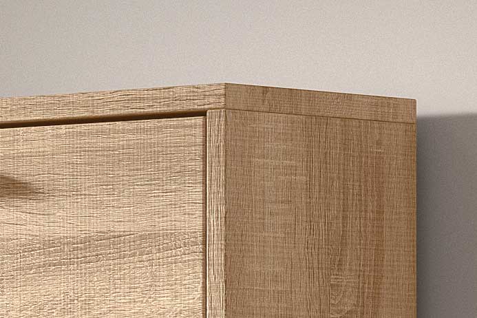 Armoire à chaussures Carini 3 tiroirs - sonoma clair - Image 8