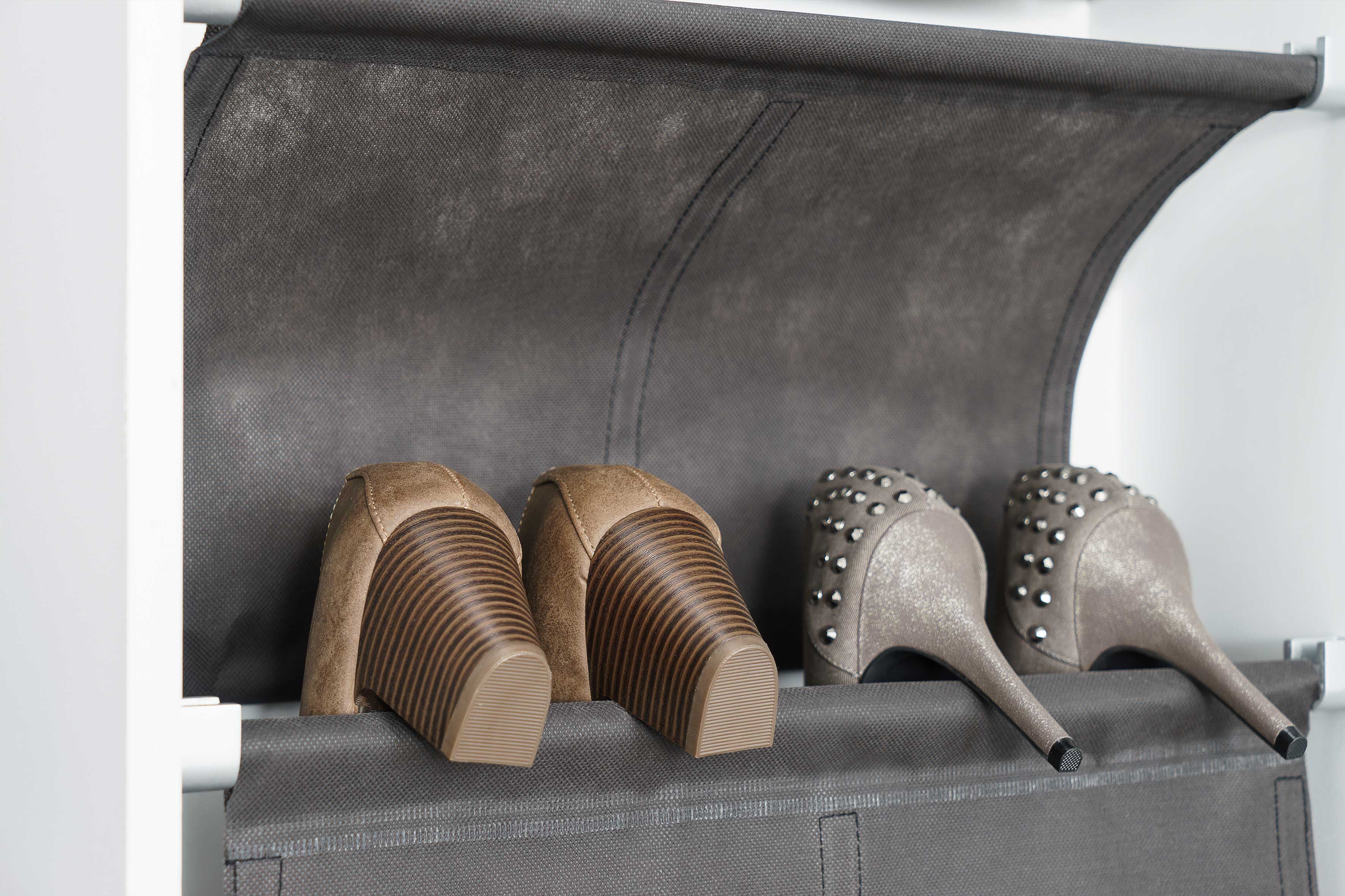 Armoire à chaussures Zuma avec miroir - blanc - Image 4