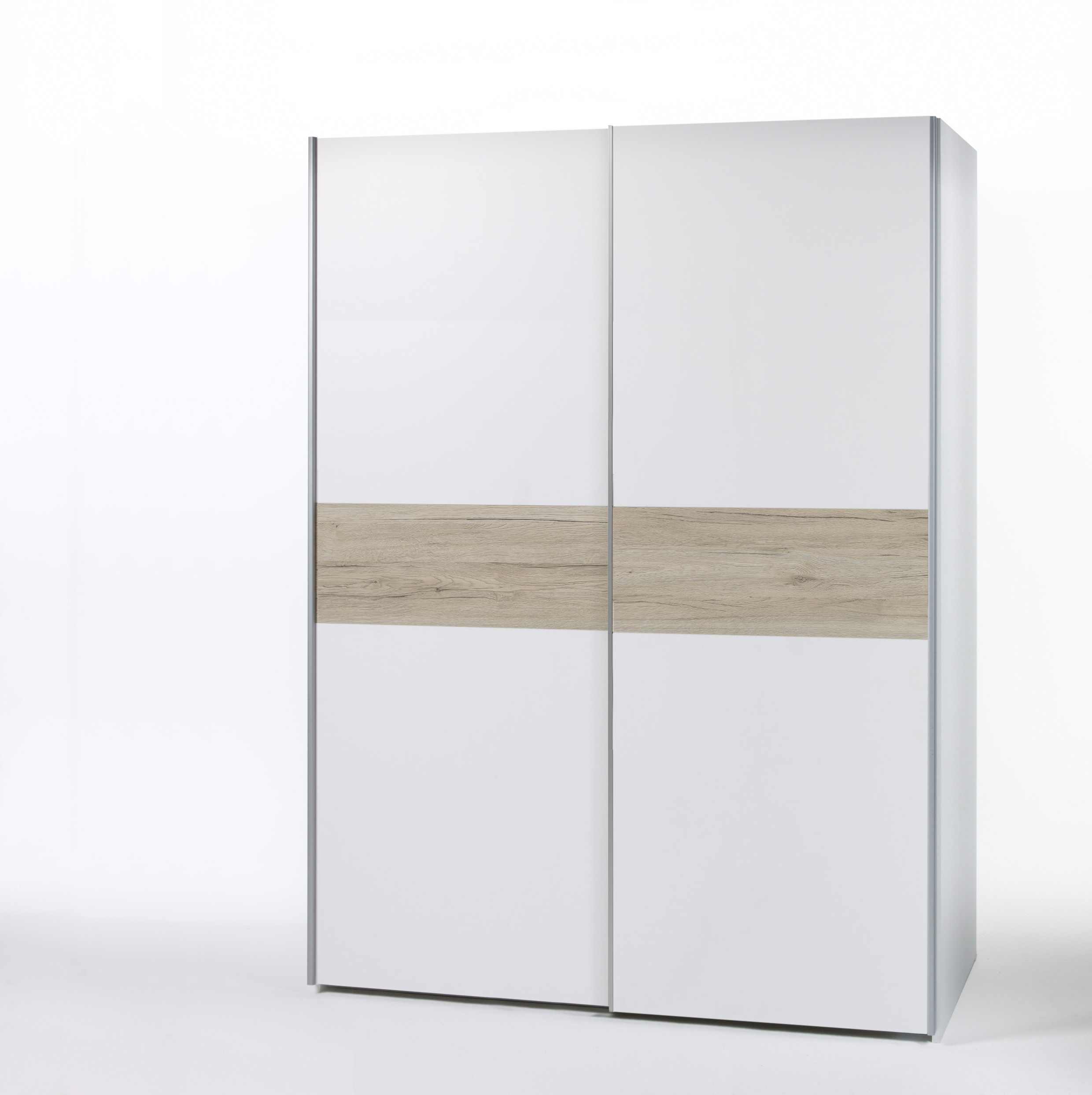 Armoire à vêtements Salamanca 170cm avec 2 portes - blanc/chêne - Image 2