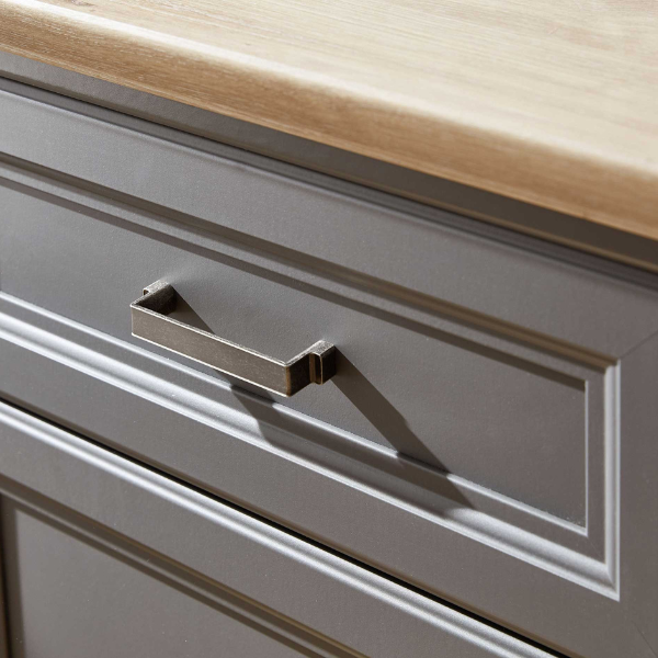 Armoire à vin Samine 66cm pour 6 bouteilles 1 porte & 1 tiroir - graphite/chêne - Image 4