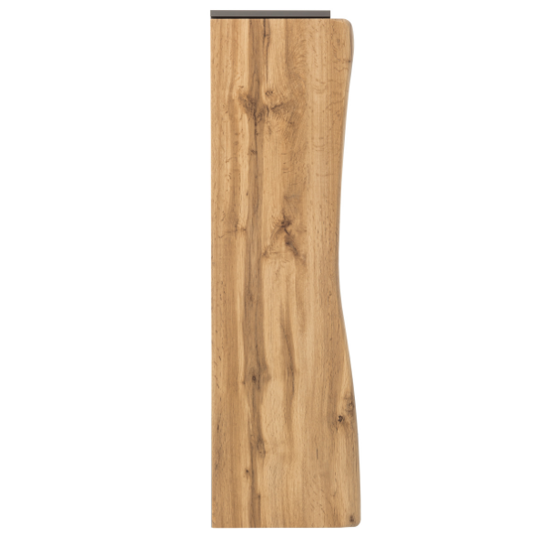 Armoire colonne Karan 37cm 1 porte - chêne/anthracite - Image 9