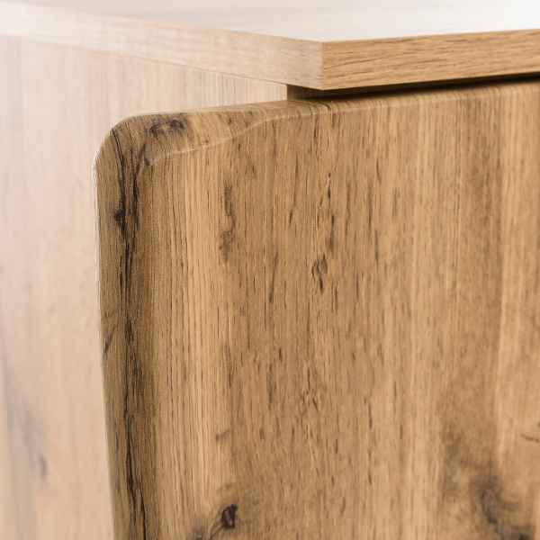 Armoire colonne Karan 37cm 1 porte - chêne - Image 4