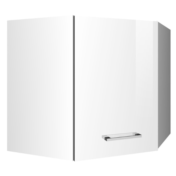 Armoire d'angle Ragnar 60cm - blanc brillant - Image 1