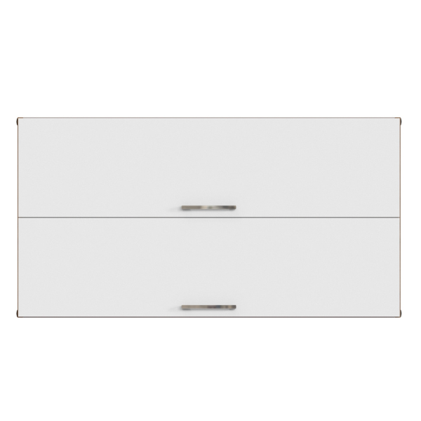 Armoire de cuisine Sorrella 110cm avec 2 portes pliantes - blanc/chêne - Image 7