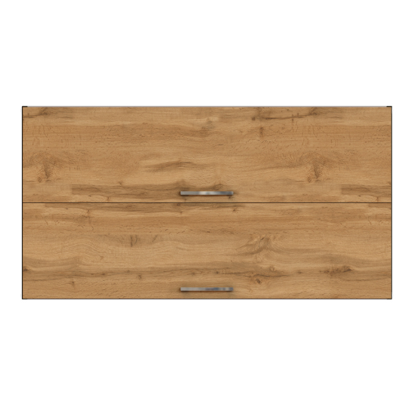 Armoire de cuisine Sorrella 110cm avec 2 portes pliantes - chêne/graphite - Image 8