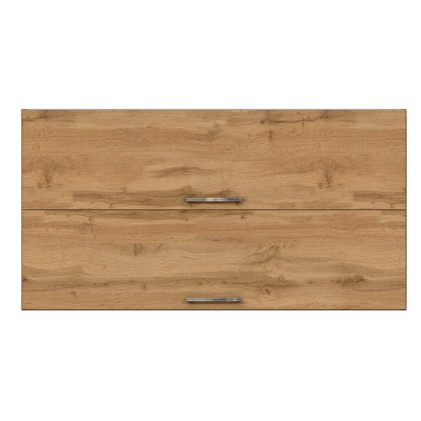 Armoire de cuisine Sorrella 110cm avec 2 portes pliantes - chêne - Image 8