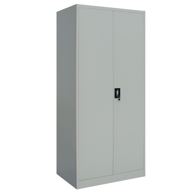 Armoire de rangement Meino 2 portes L80xH180 - gris