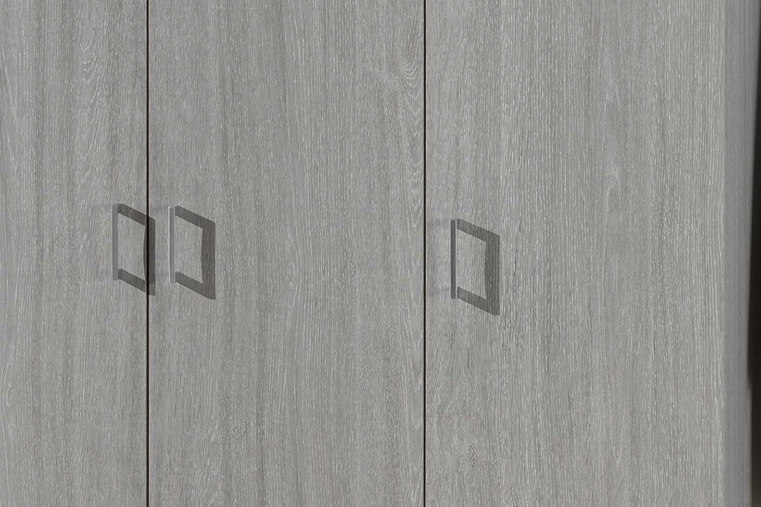 Armoire de rangement Ray 120cm à 3 portes et 4 tablettes - chêne gris - Image 4