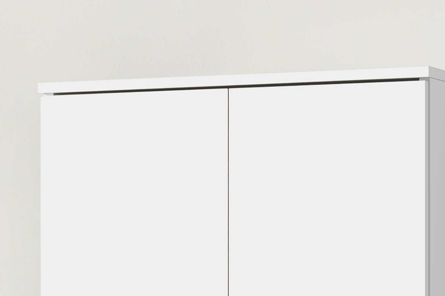 Armoire de rangement Ray 60cm à 2 portes et 4 tablettes - blanc - Image 6