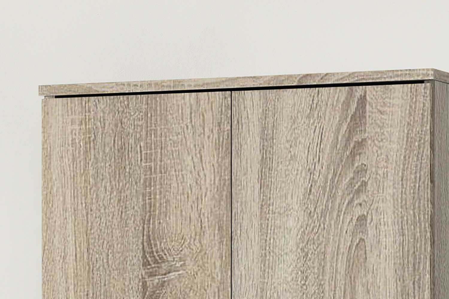 Armoire de rangement Ray 60cm à 2 portes et 4 tablettes - chêne sonoma - Image 5