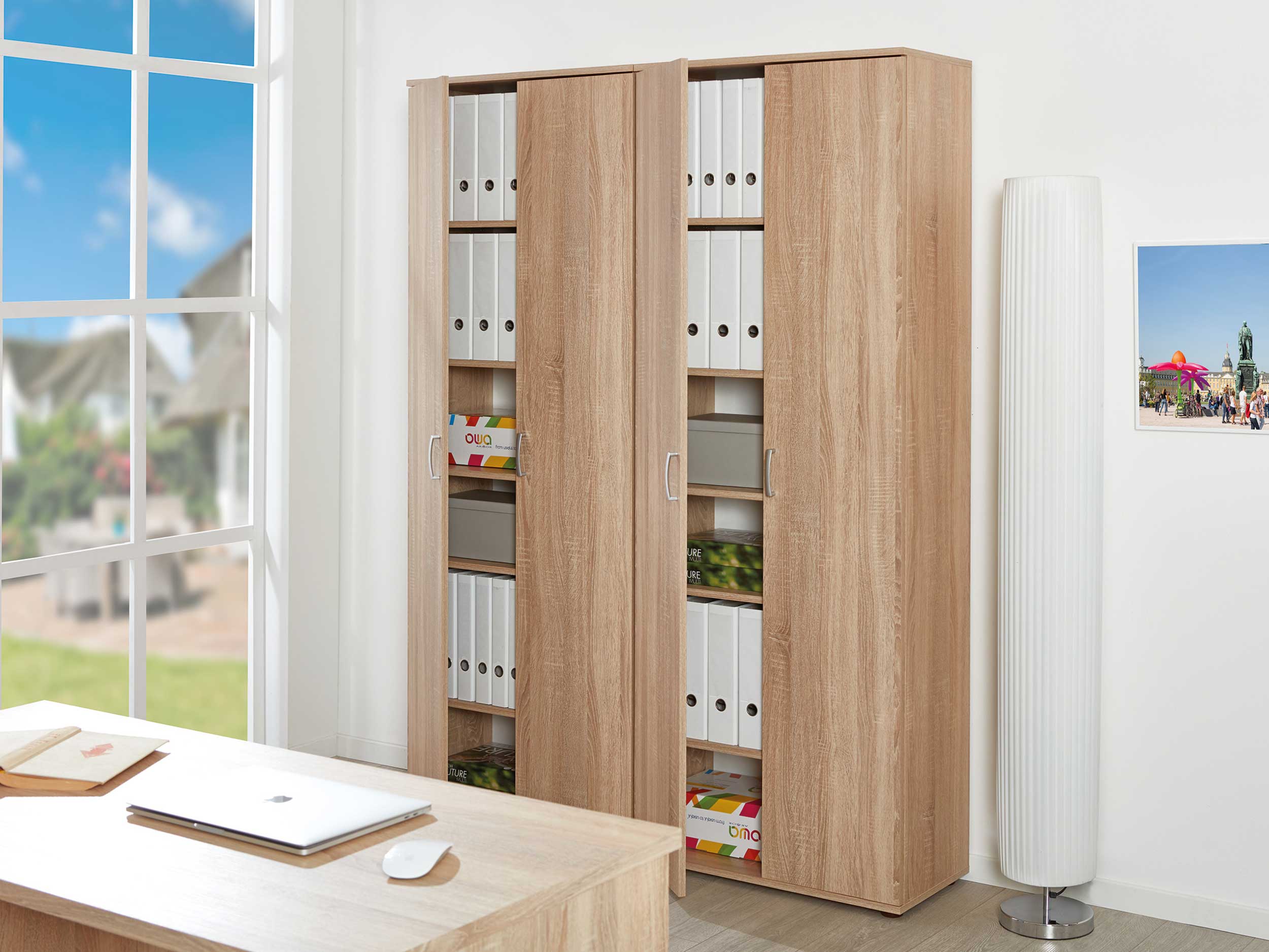 Armoire de rangement Vetra - chêne - Image 11