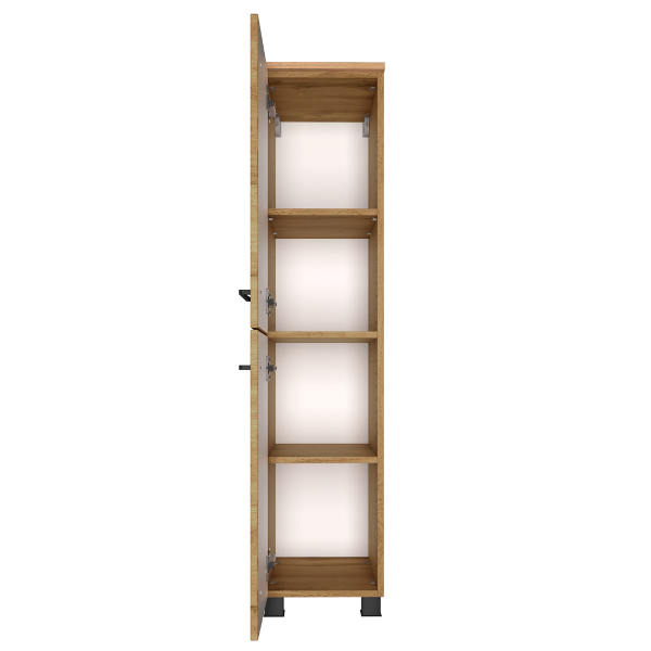 Armoire de salle de bain Malvo 30cm 2 portes - chêne/noir - Image 11