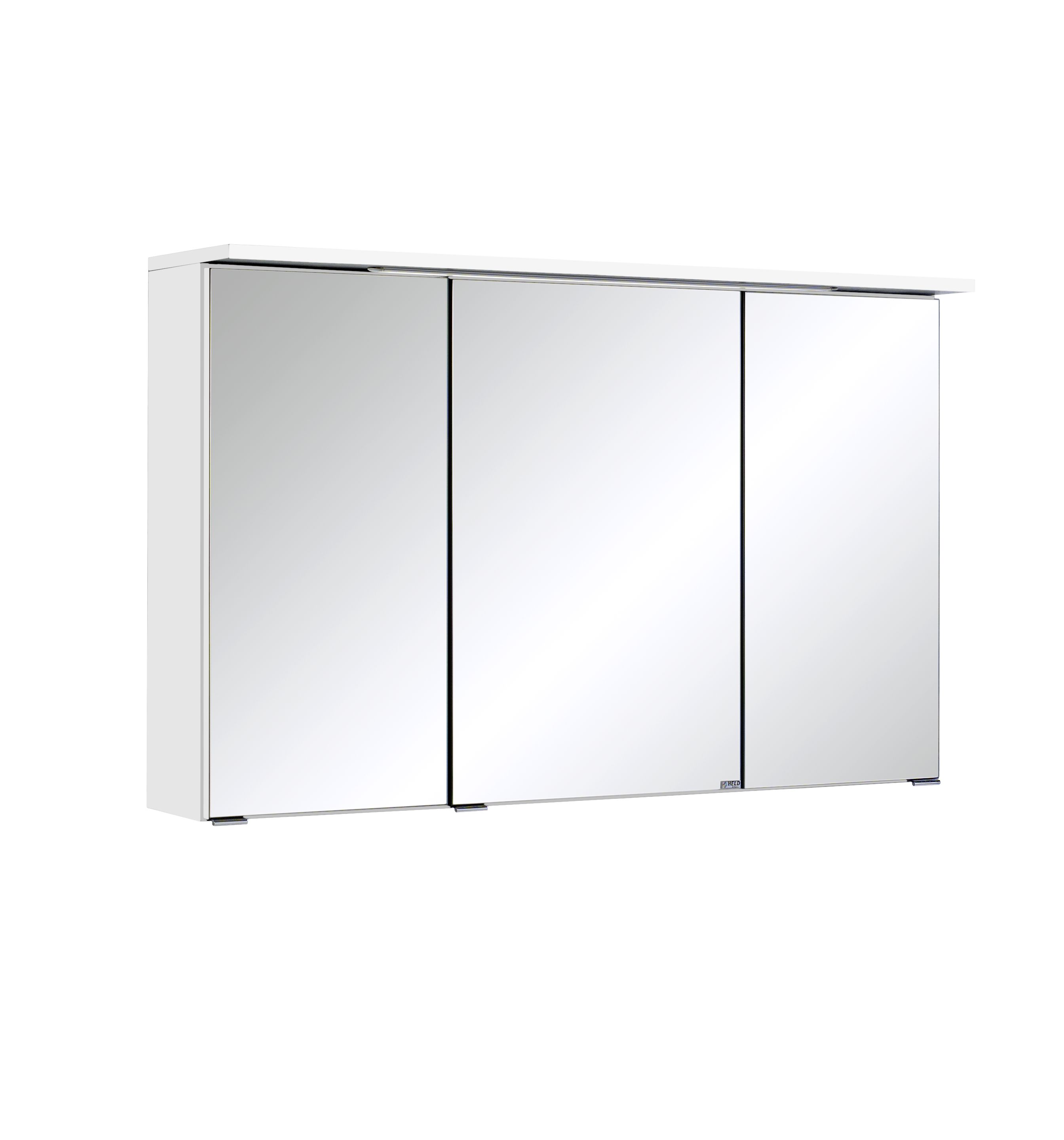 Armoire de toilette Bobbi 100cm modèle 1 3 portes & eclairage LED - blanc - Image 9