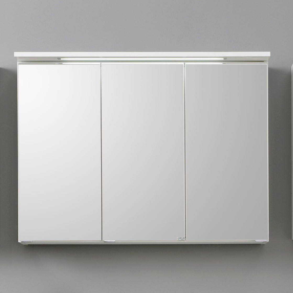 Armoire de toilette Bobbi 100cm modèle 1 3 portes & eclairage LED - blanc