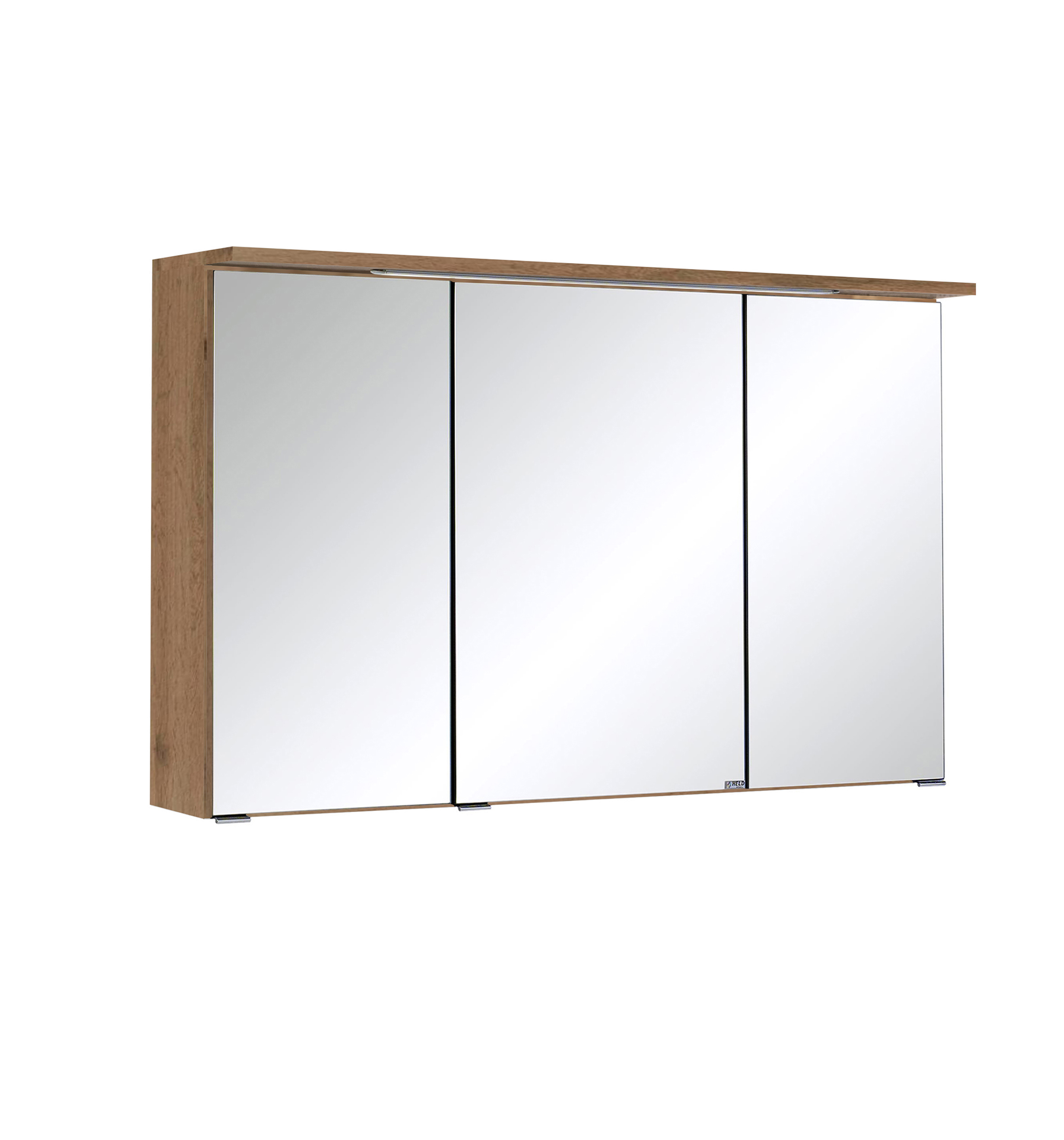 Armoire de toilette Bobbi 100cm modèle 1 3 portes & eclairage LED - chêne - Image 8