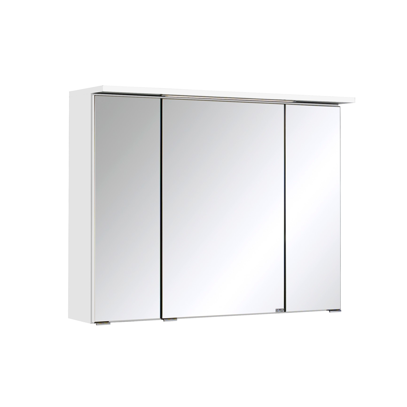 Armoire de toilette Bobbi 80cm modèle 1 3 portes & eclairage LED - blanc