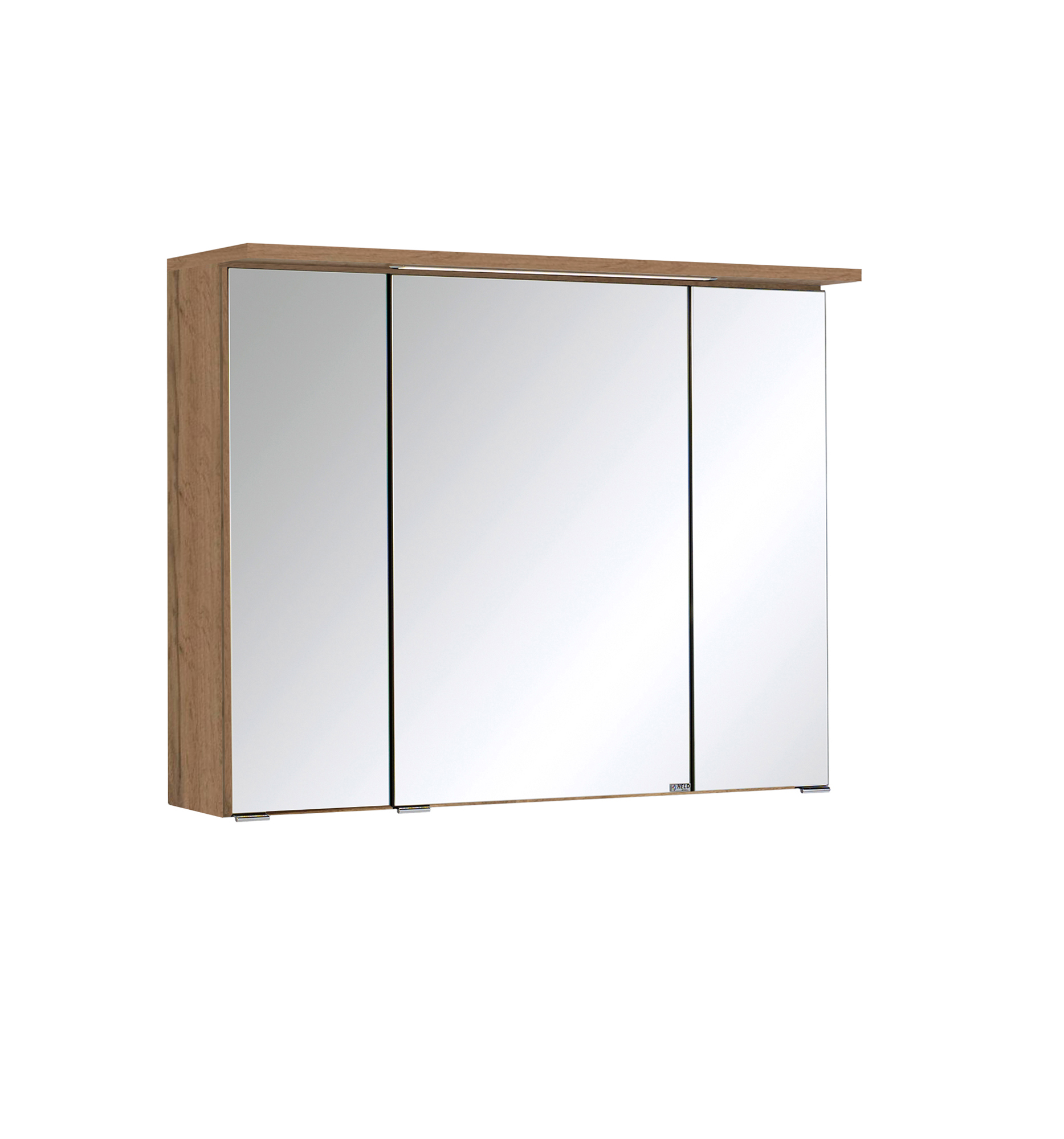 Armoire de toilette Bobbi 80cm modèle 1 3 portes & eclairage LED - chêne - Image 8