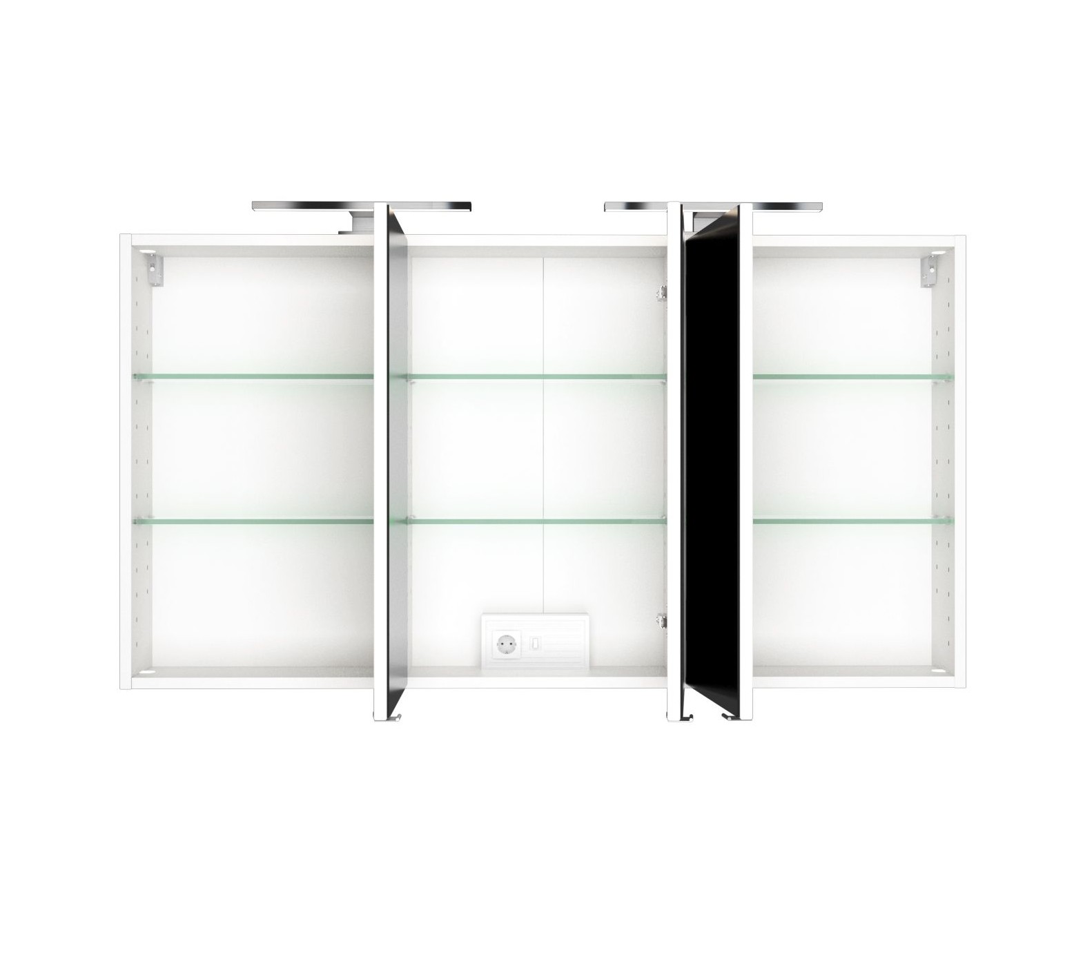 Armoire de toilette Brama 120cm 3 portes - blanc - Image 4