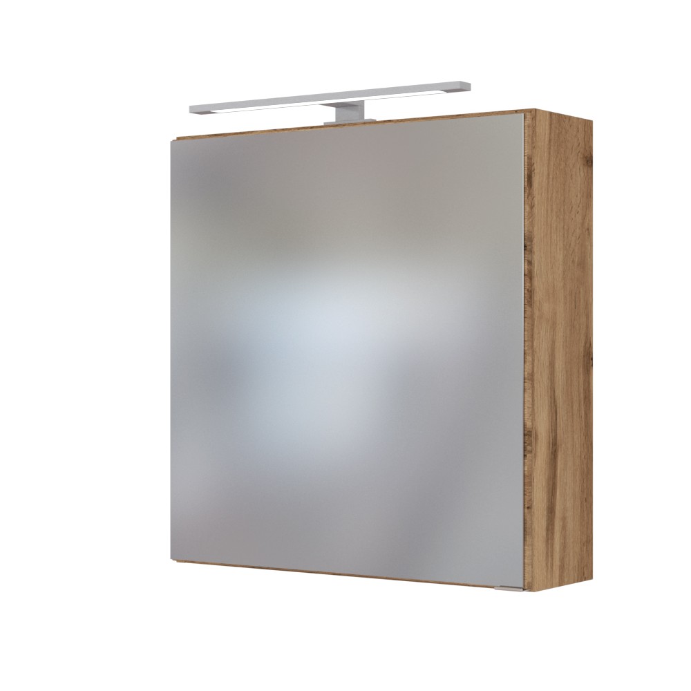 Armoire de toilette Dasa 60cm à 1 porte - chêne wotan - Image 3