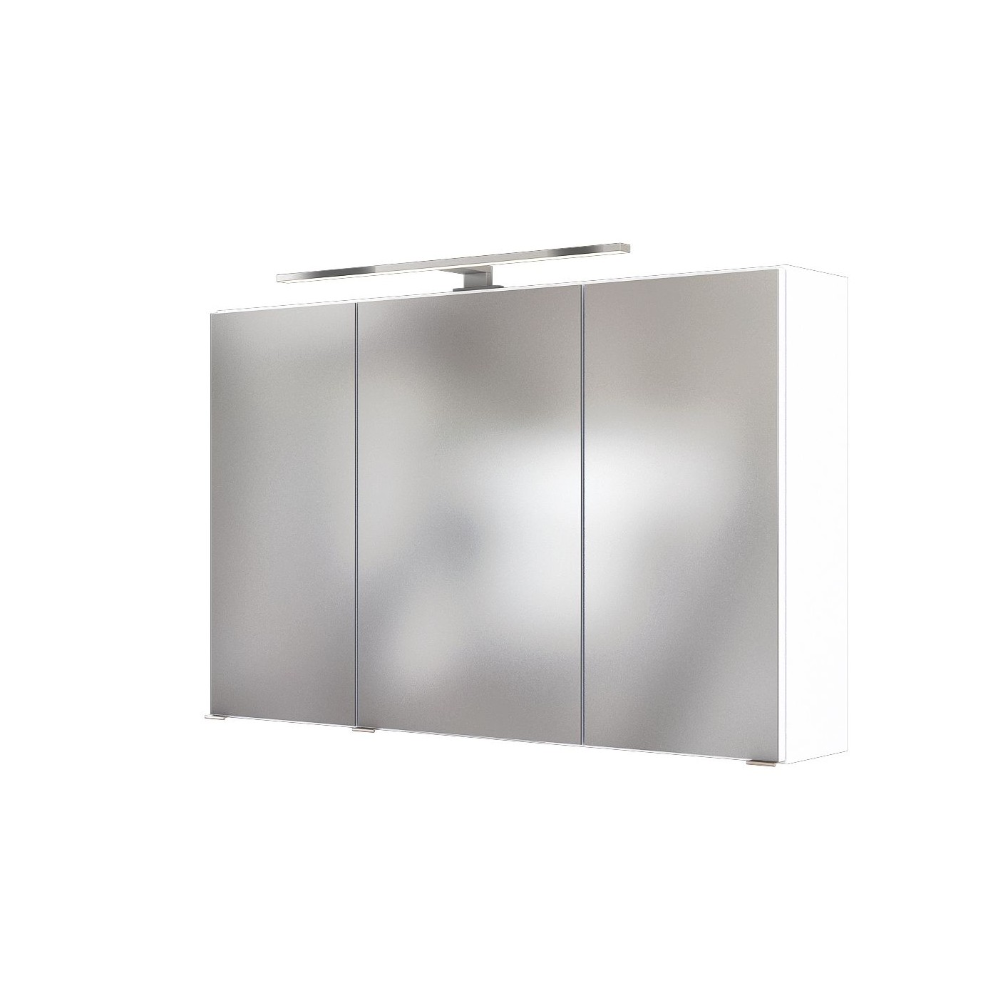 Armoire de toilette Florent 120cm 3 portes & éclairage LED - blanc - Image 3