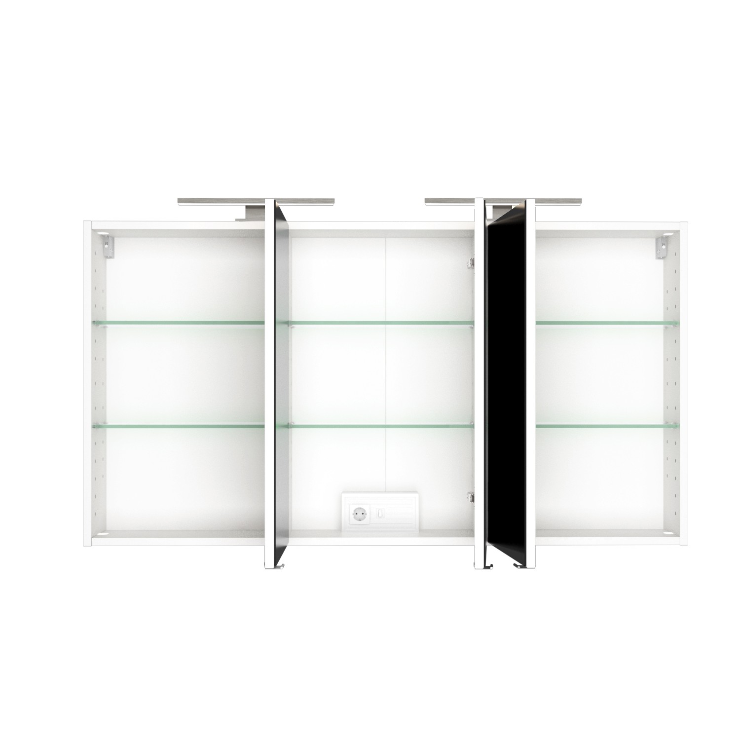 Armoire de toilette Hansen 120cm 3 portes - blanc - Image 10