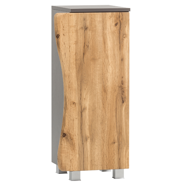 Armoire de toilette Karan 37cm 1 porte - chêne/anthracite - Image 11