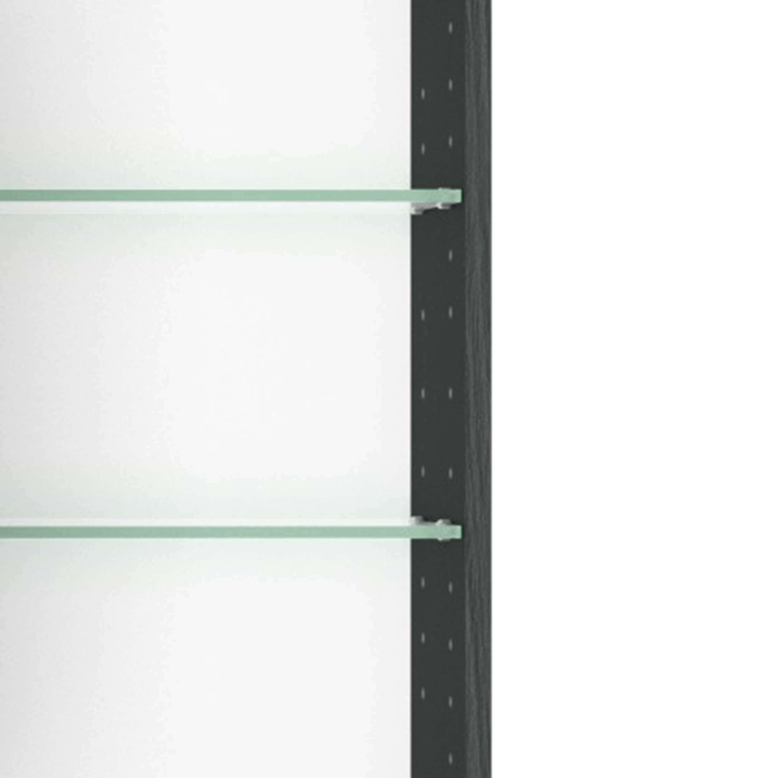 Armoire de toilette Lotuk 120cm 3 portes - gris graphite - Image 3