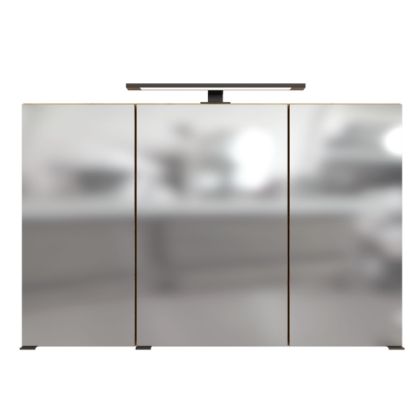 Armoire de toilette Malvo 100cm 3 portes avec éclairage - chêne - Image 12