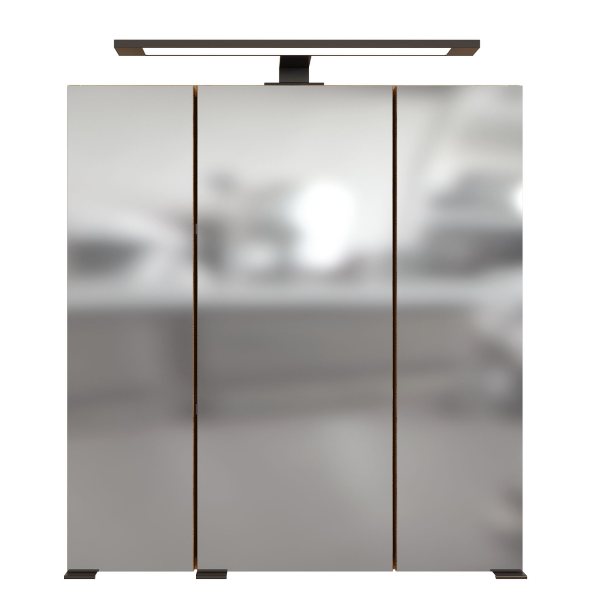 Armoire de toilette Malvo 60cm 3 portes avec éclairage - chêne - Image 11