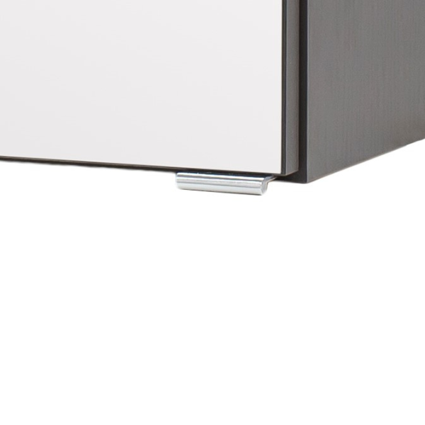 Armoire de toilette Vikas 100cm 3 portes avec éclairage - anthracite - Image 9