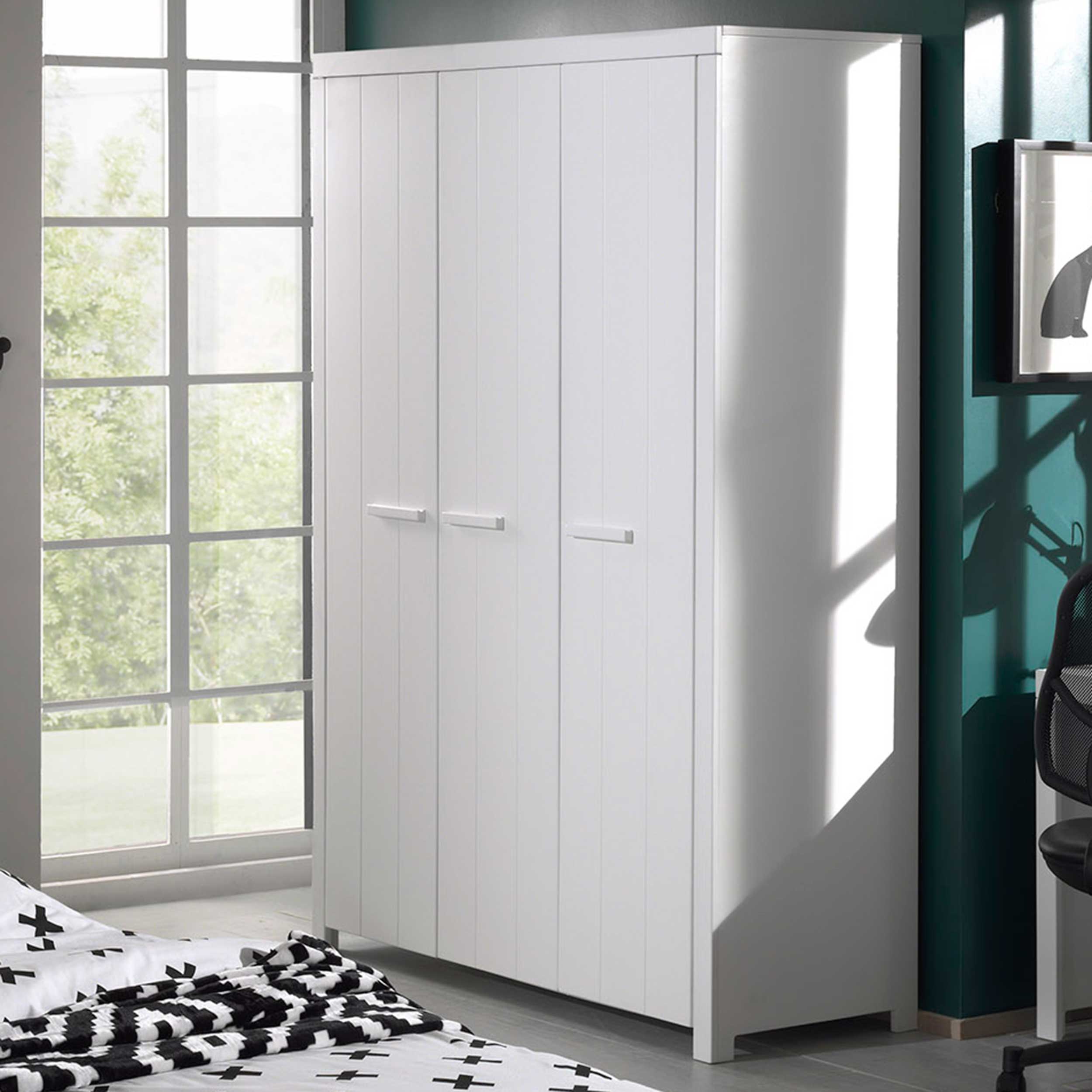 Armoire Erik 3 portes - blanc