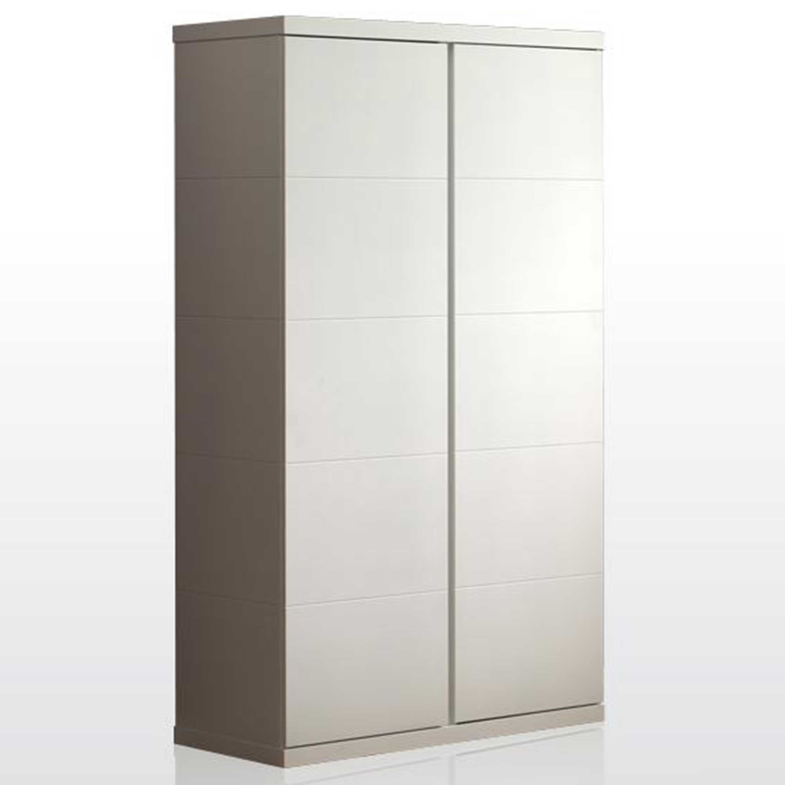 Armoire Lara 2 portes sans poignée - blanc - Image 2