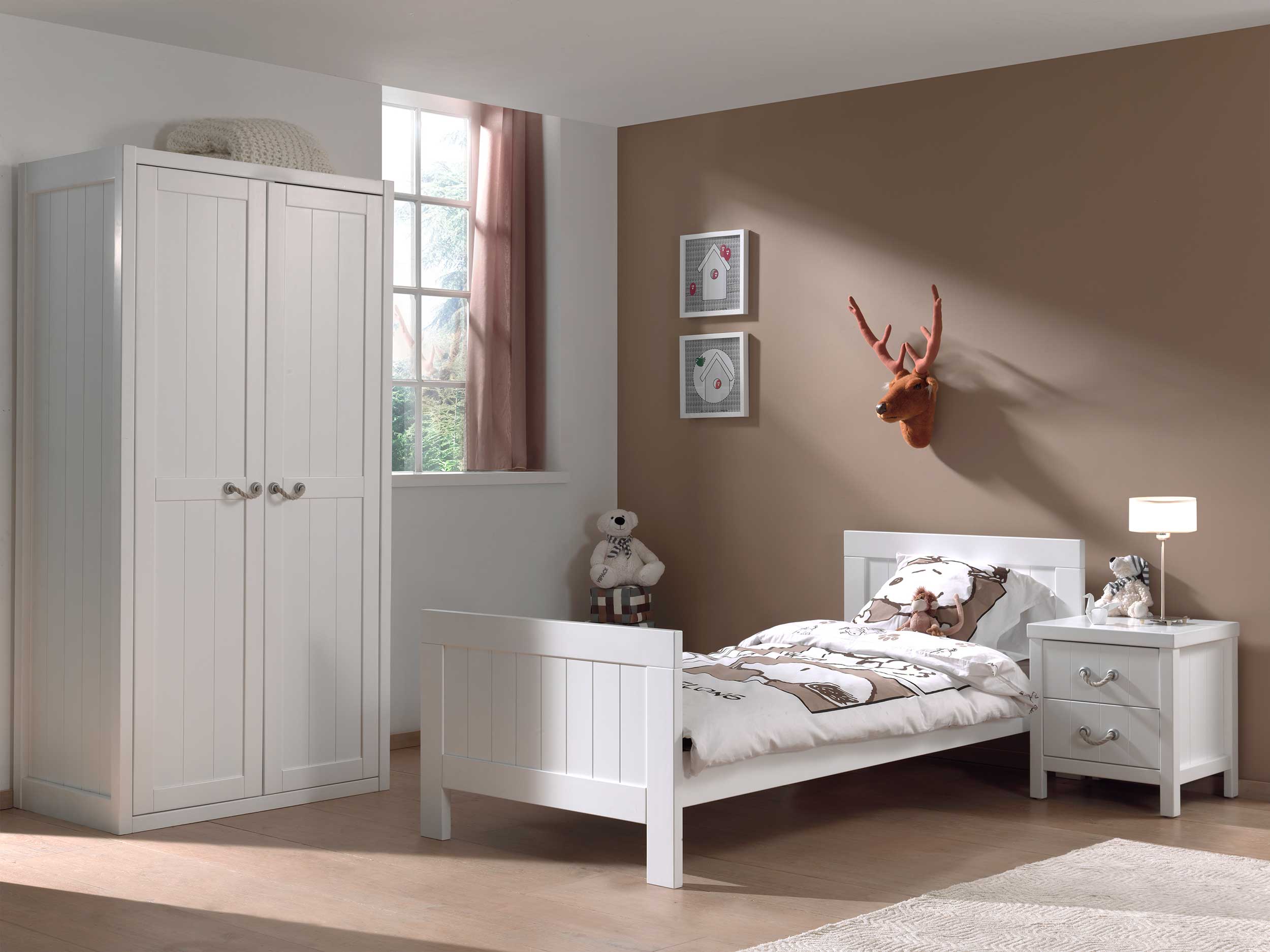 Armoire Lewis 2 portes - blanc - Image 6