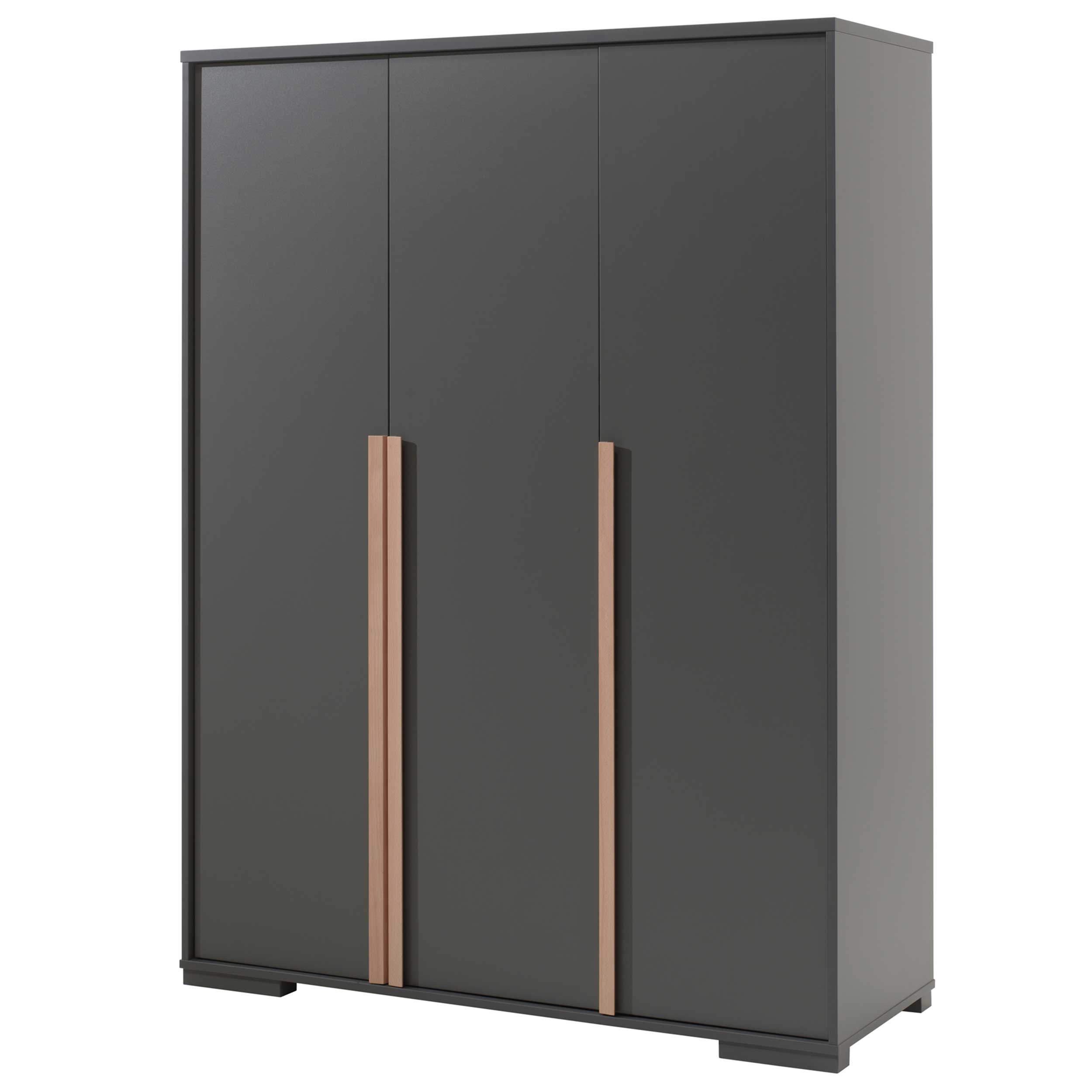 Armoire London 146cm avec 3 portes - anthracite - Image 7