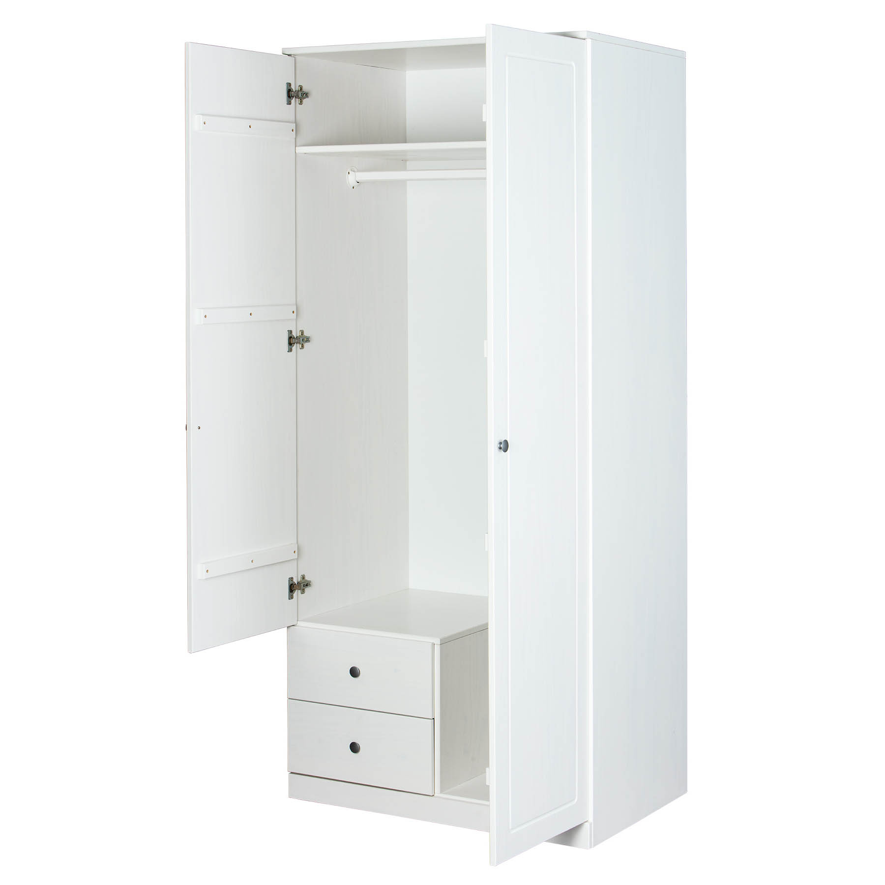 Armoire Martha 93cm avec 2 portes - blanc - Image 7