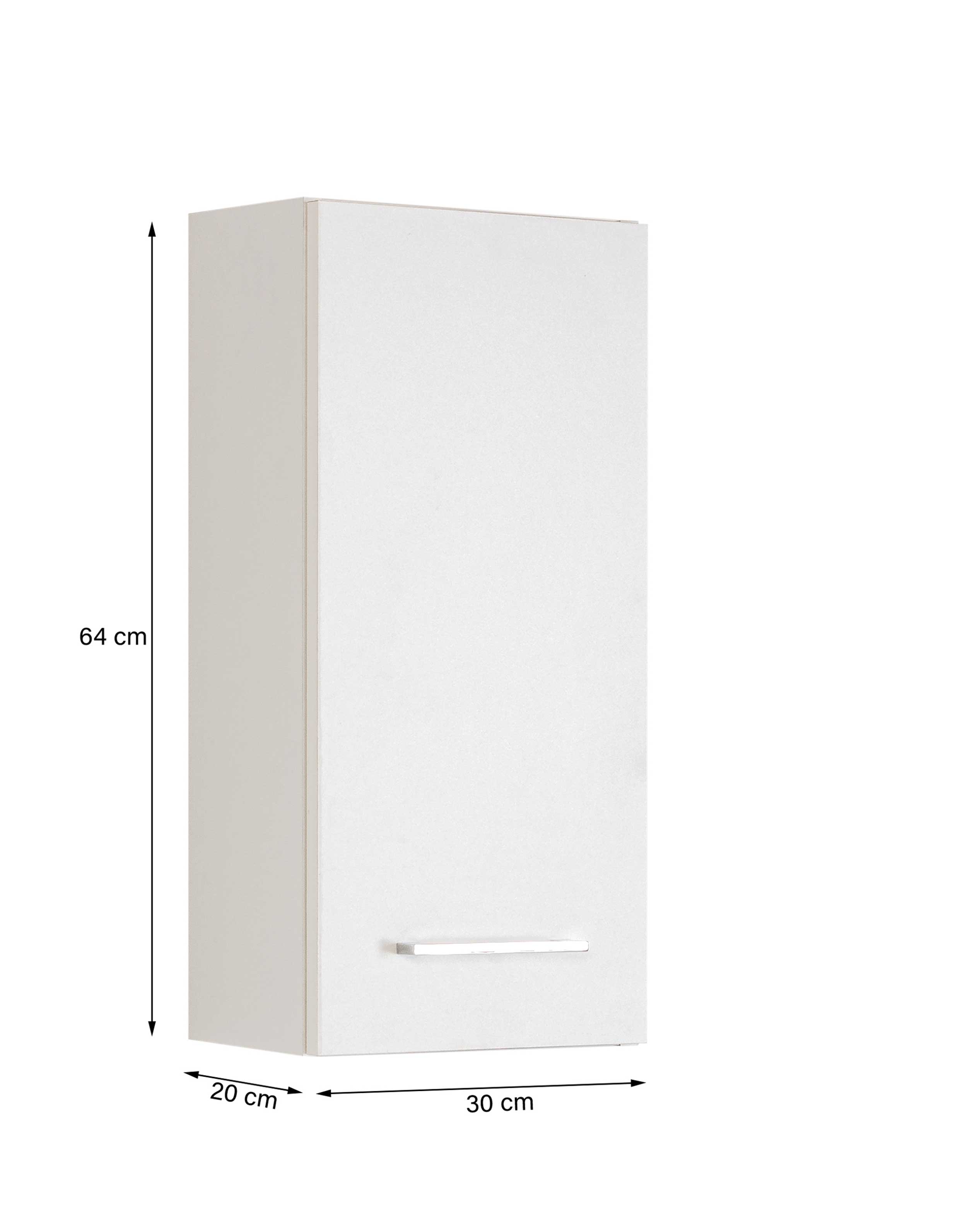 Armoire murale Pares 30cm 1 porte - graphite/chêne wotan - Image 8