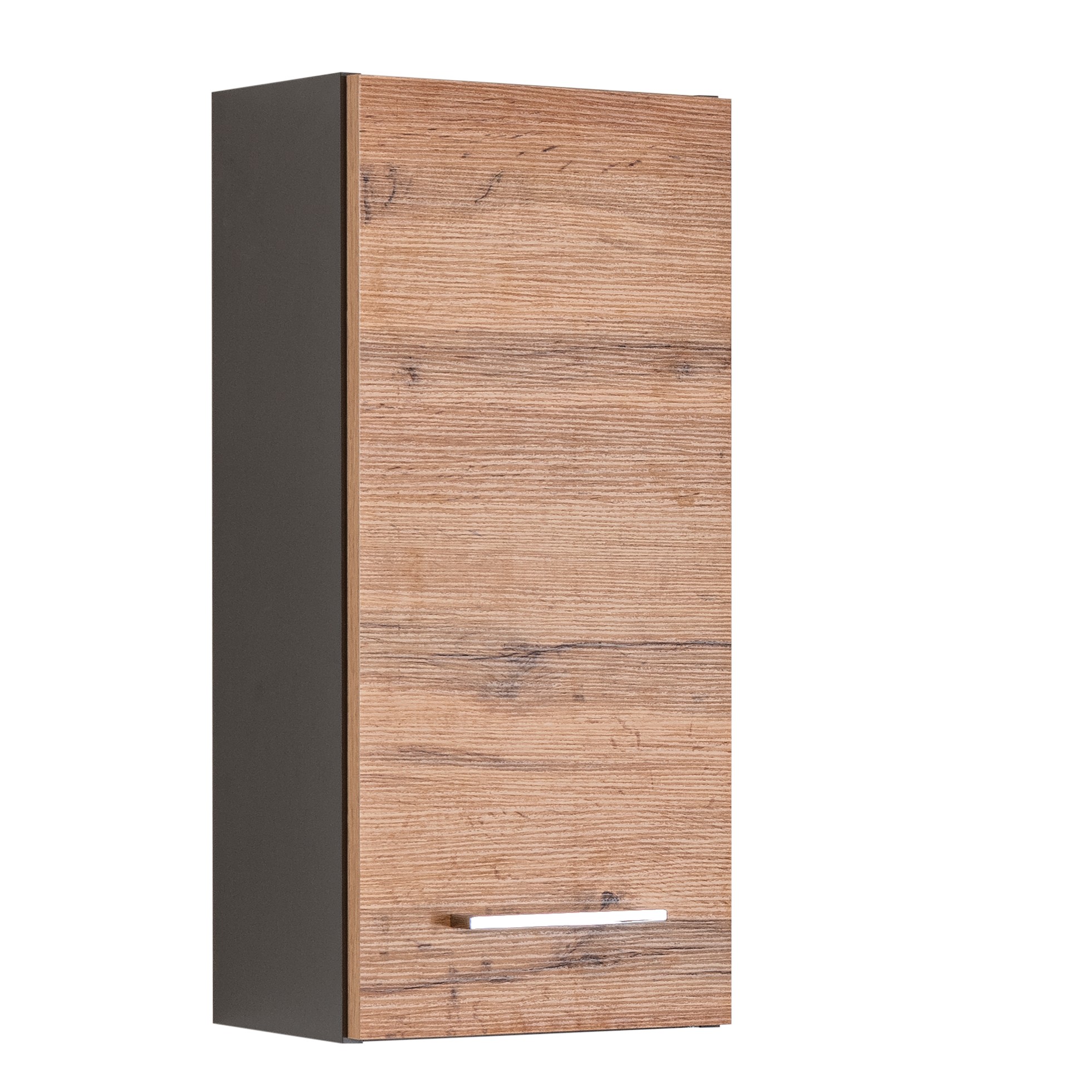 Armoire murale Pares 30cm 1 porte - graphite/chêne wotan - Image 10