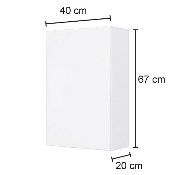 Armoire murale Pisca 40cm 1 porte - chêne - Image 5