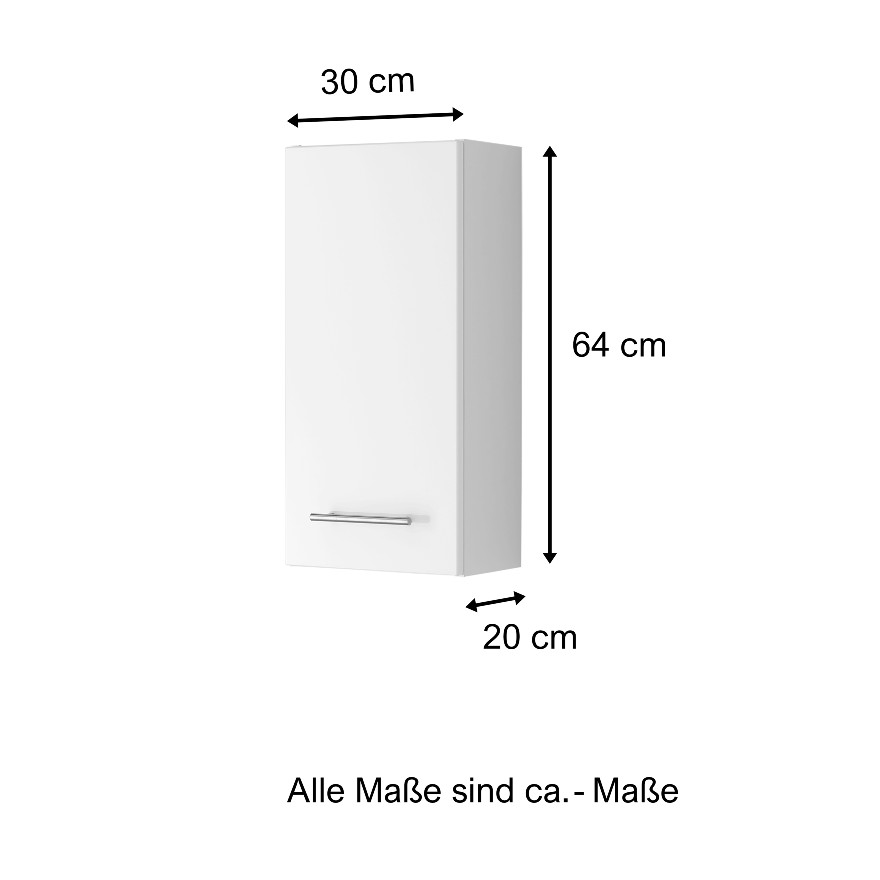 Armoire murale Pollet 30cm 1 porte - blanc - Image 7
