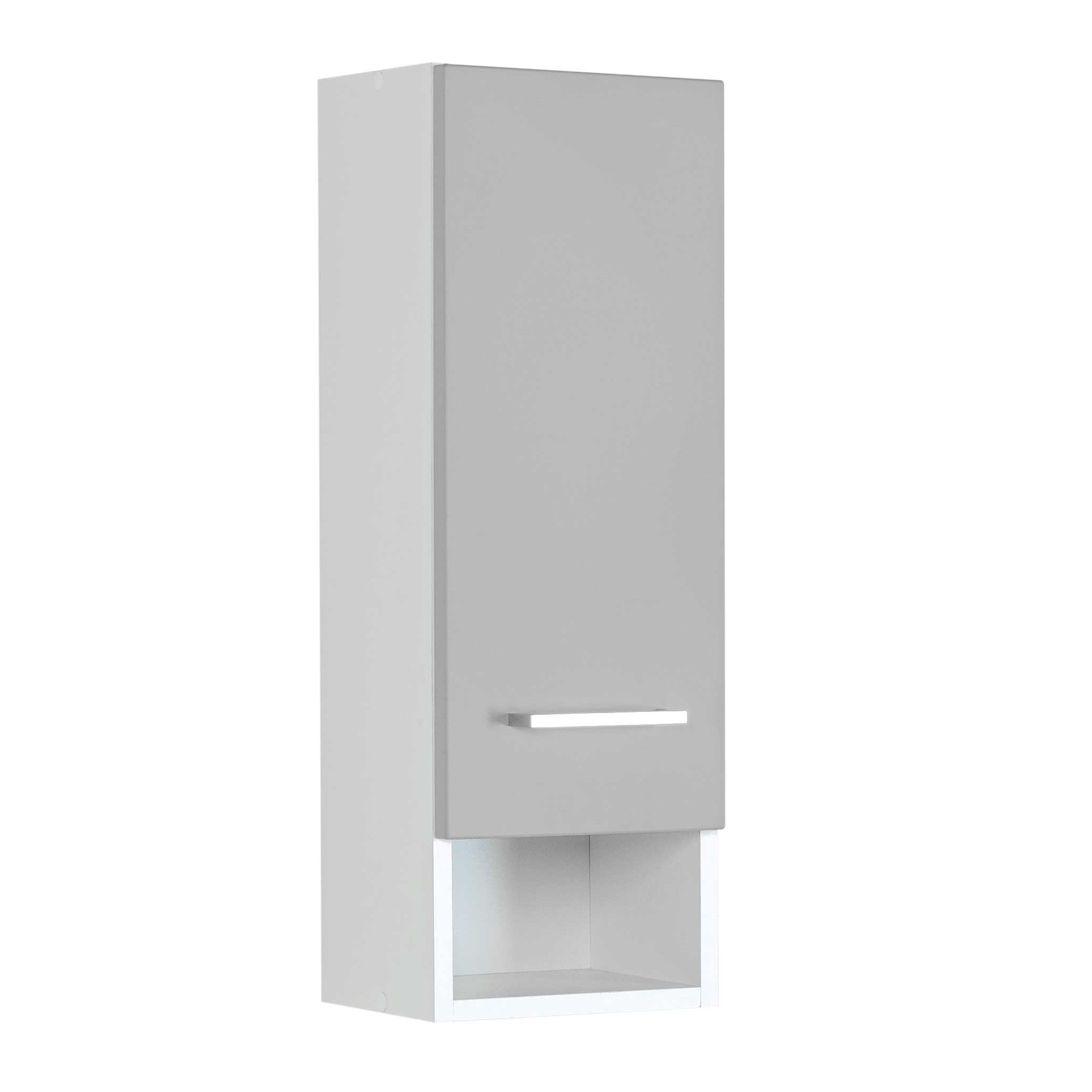 Armoire murale Ricca 25cm 1 porte - blanc/gris clair - Image 10