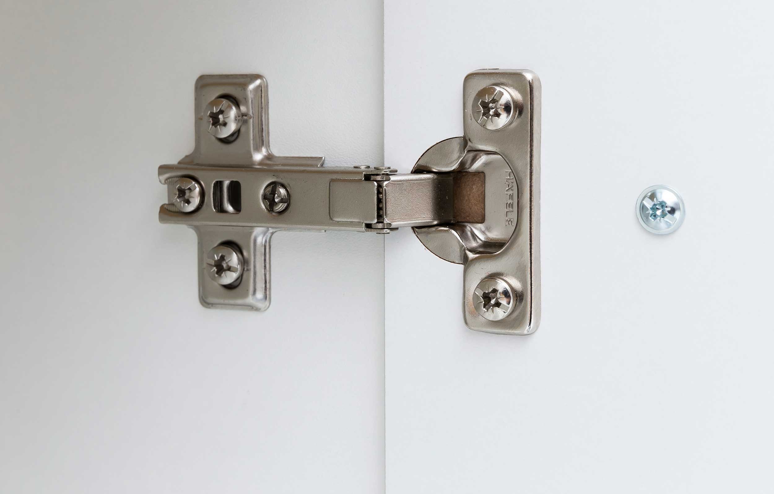 Armoire murale Ricca 50cm 2 portes - blanc/gris clair - Image 2