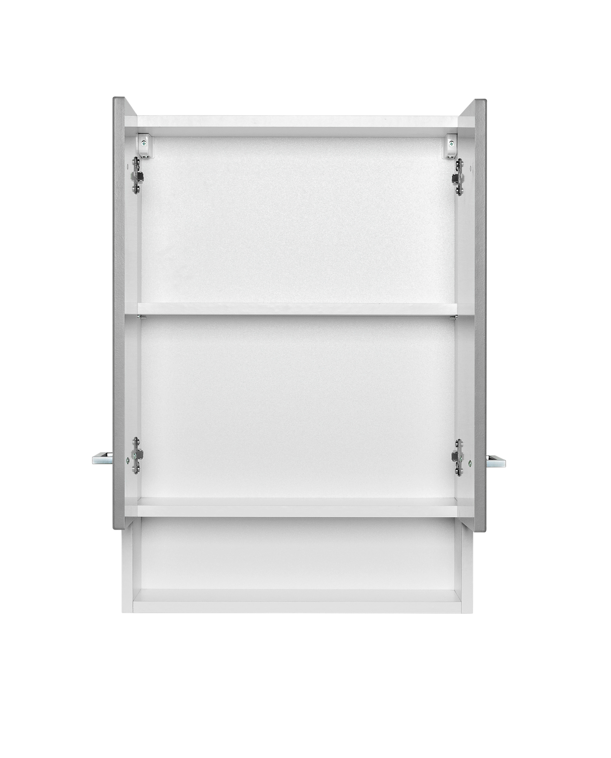 Armoire murale Ricca 50cm 2 portes - blanc/gris clair - Image 6