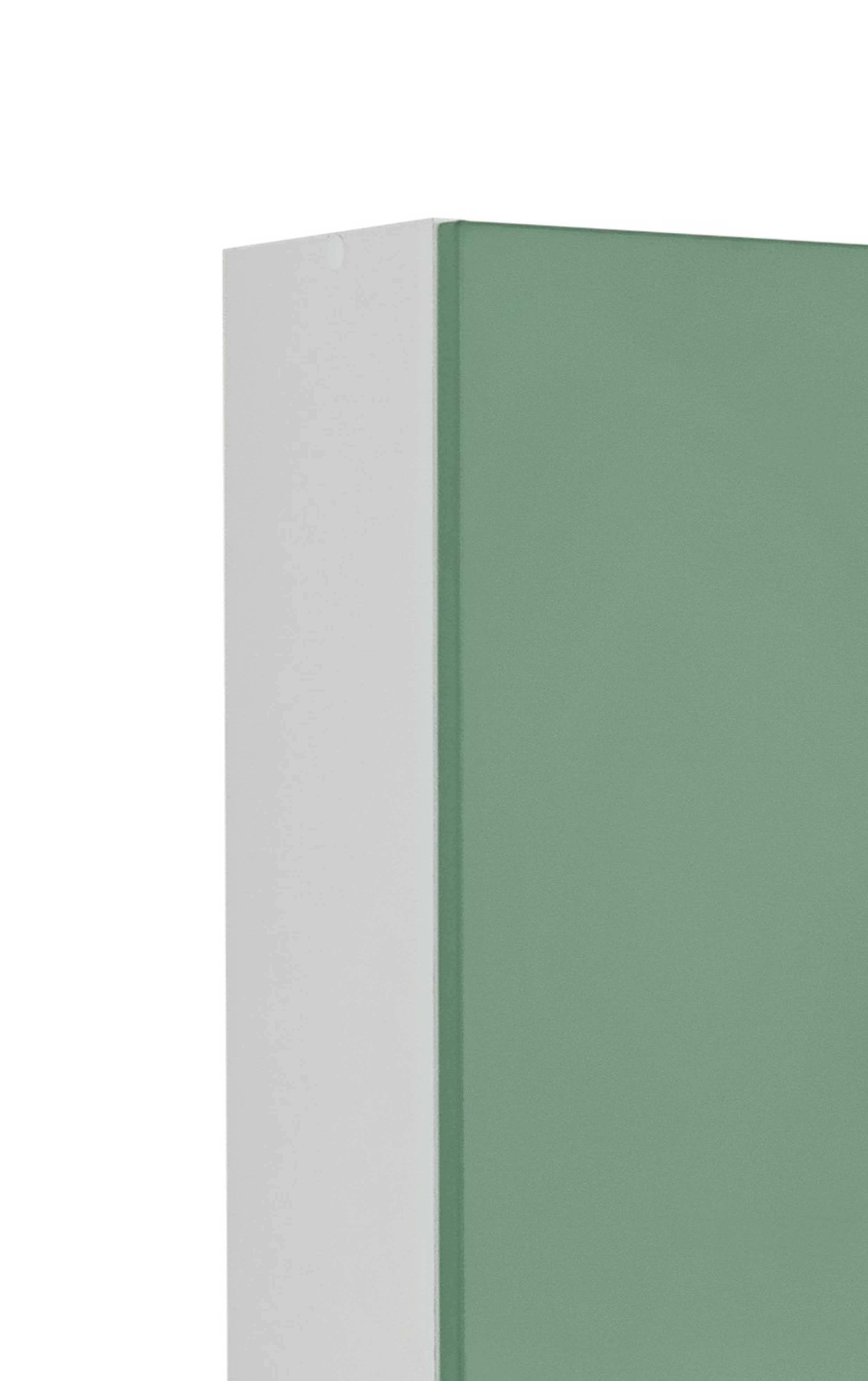 Armoire murale Ricca 50cm 2 portes - blanc/vert - Image 8