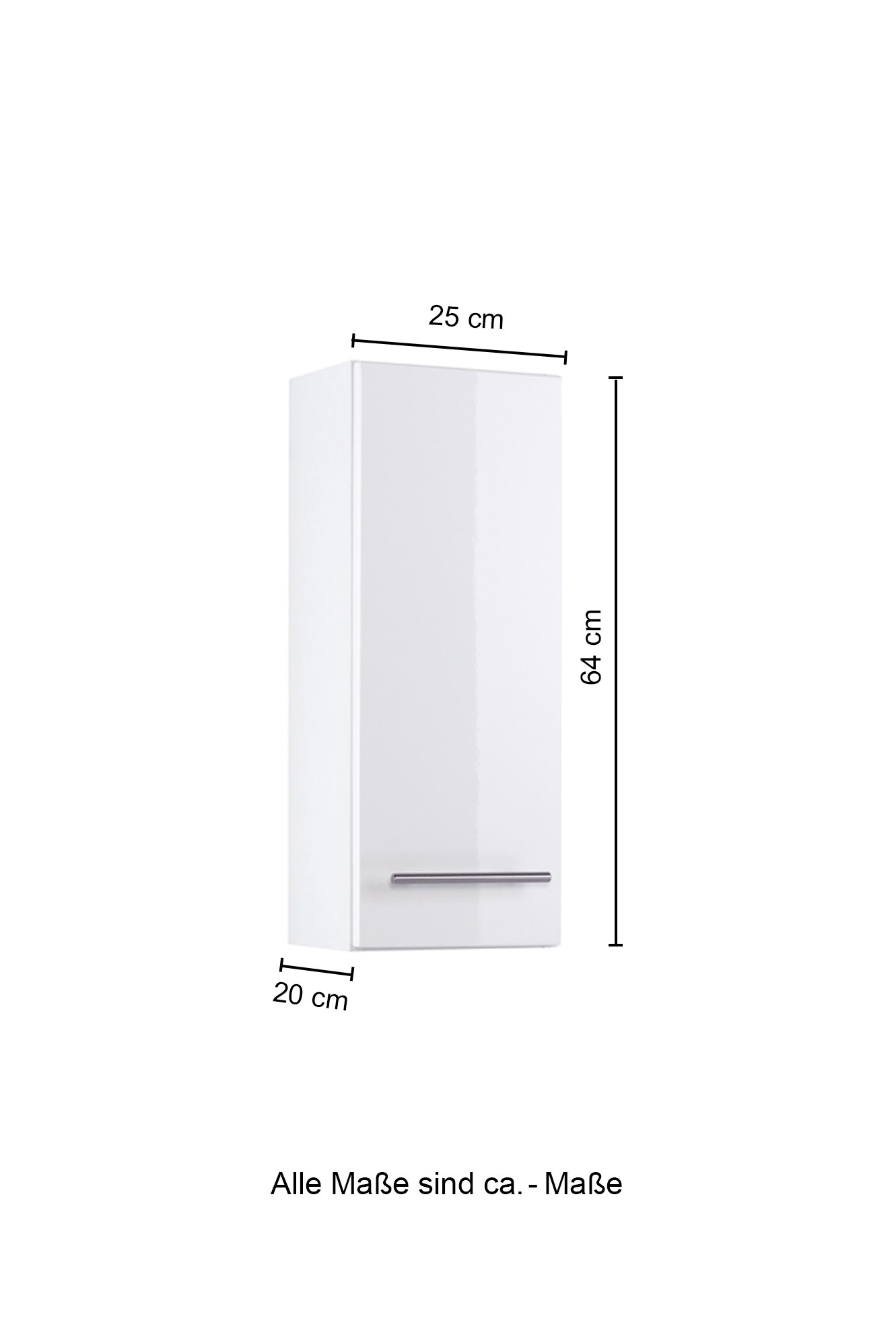 Armoire murale Small 25cm 1 porte - violet brillant - Image 2