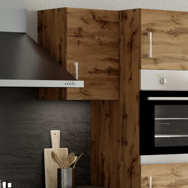 Armoire murale Sorrella 40cm 1 porte - chêne - Image 4